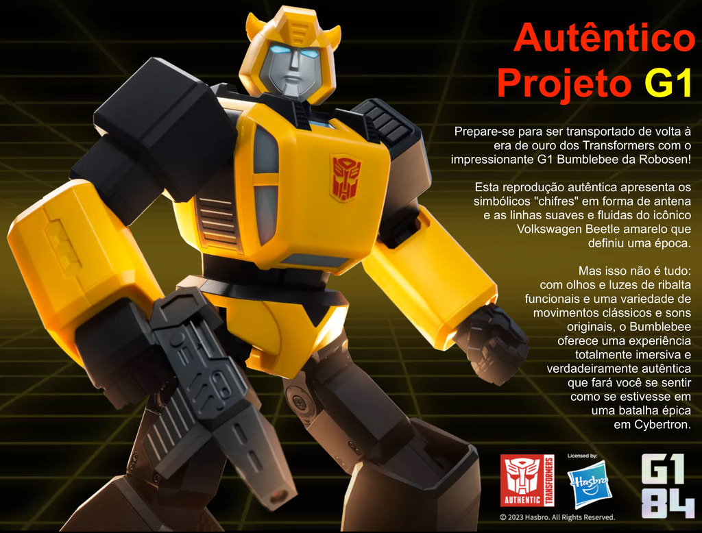 Robosen Transformers G1 Bumblebee Robot , Educacional e Recreativo, +8 anos na internet