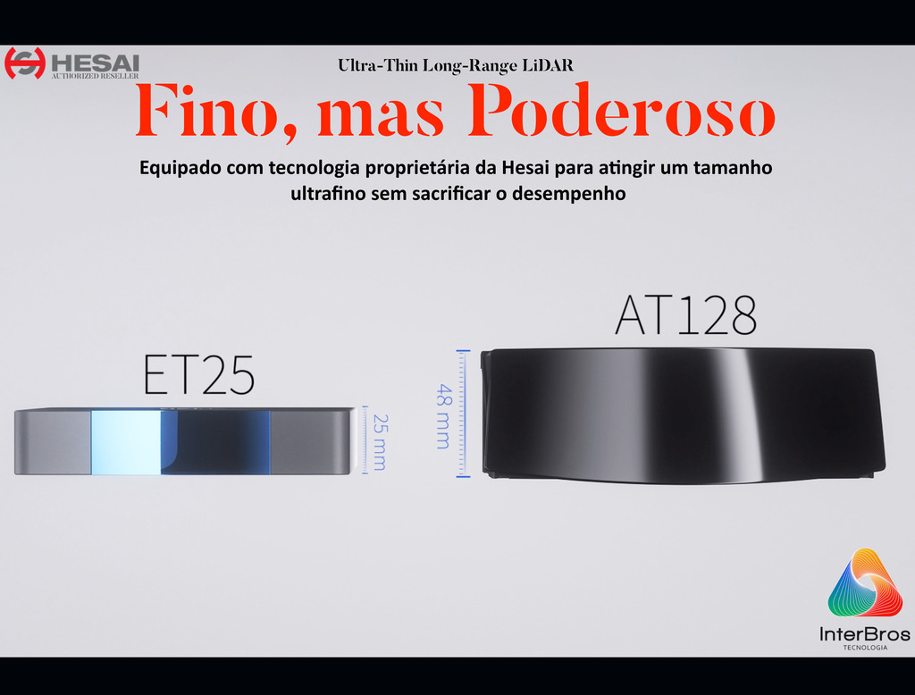 Hesai Tech LiDAR ET25 Ultra-Thin Long-Range Lidar en internet