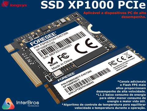 Longsys SSD XP1000 PCIe , Industrial Storage , Armazenamento de Alto Desempenho , NVIDIA Jetson , NVIDIA ORIN - Loja do Jangão - InterBros