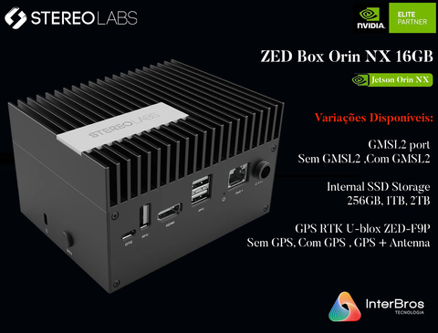 StereoLabs Robotics Perception AI Kit , NVIDIA Jetson Orin NX 16GB , ZED X Stereo Depth Camera , Vision Sensors for Robotic Perception na internet