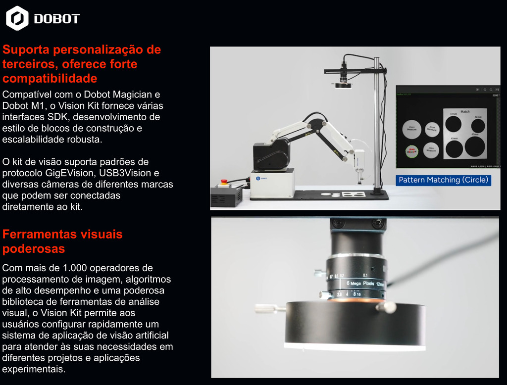 Dobot Vision Kit , for Magician & M1 Robotic Arm , Stem Education - Loja do Jangão - InterBros