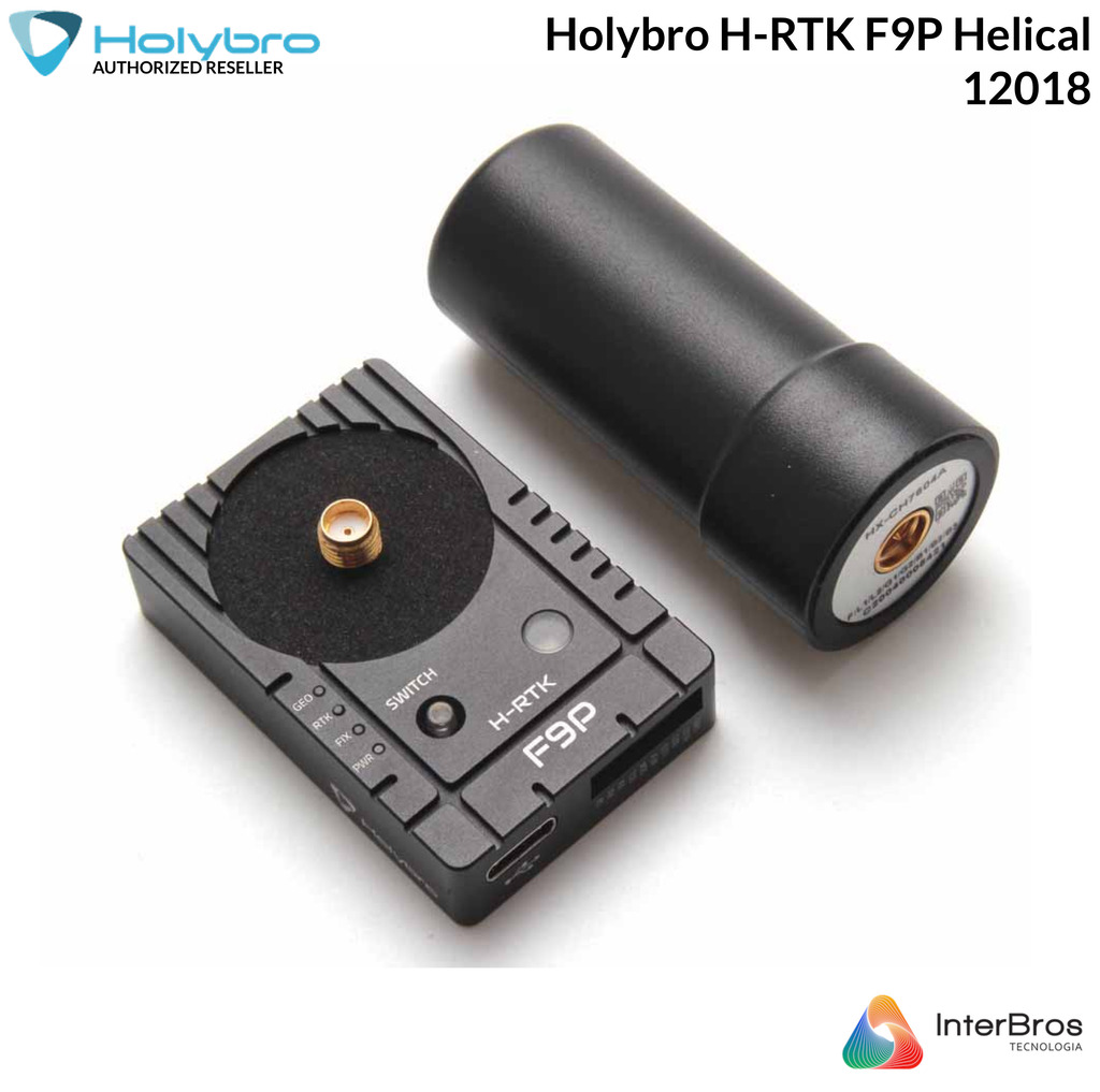 Holybro H-RTK F9P Helical , Posicionamento GNSS de Alta Precisão para Drones , Módulo UBLOX F9P, 12018