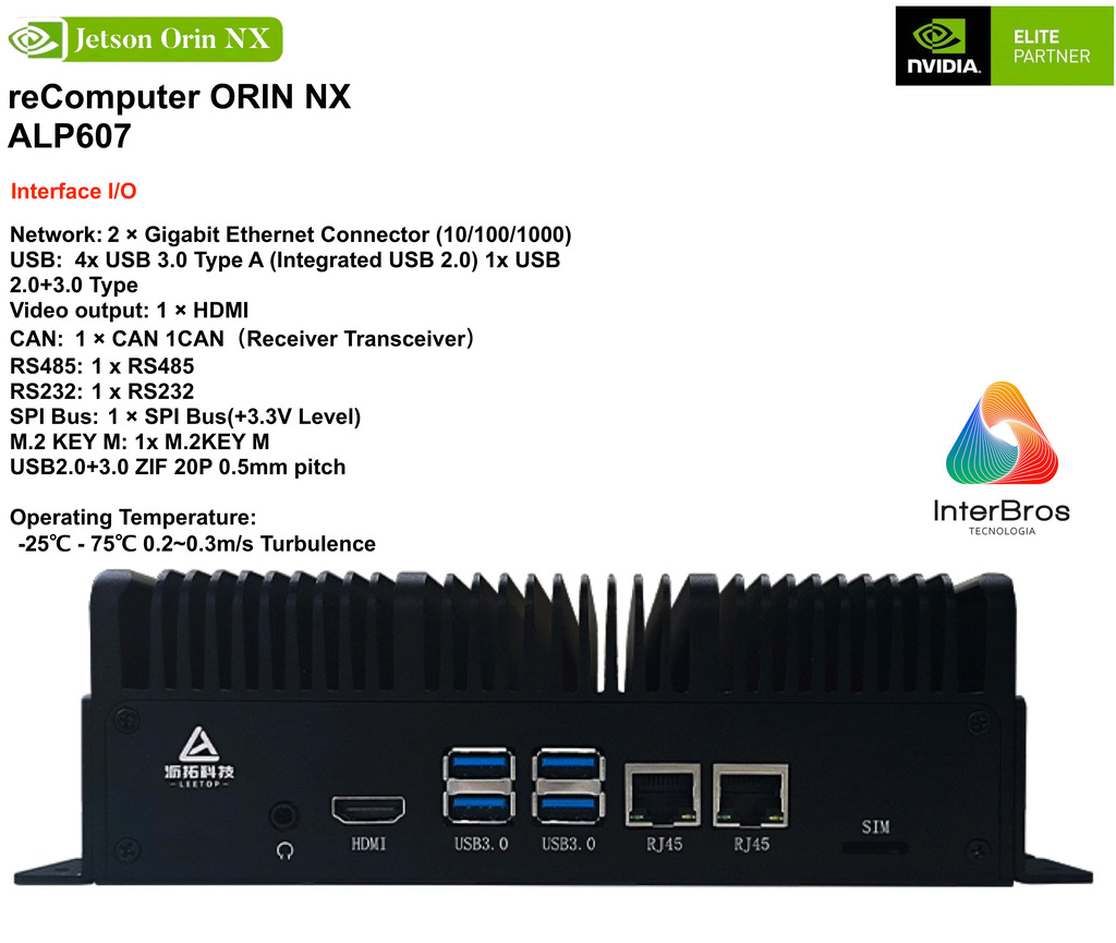 reComputer ALP607, Computador Industrial , NVIDIA Jetson Orin Nano e Orin NX na internet