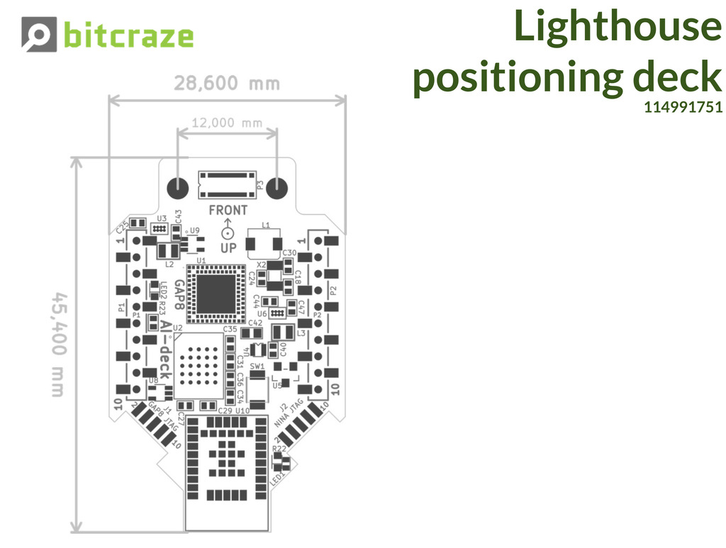 BitCraze Lighthouse Positioning Deck , 114991751 on internet