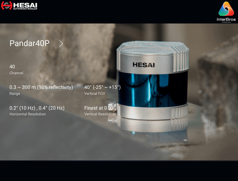 Hesai Tech LiDAR Pandar40P 360º na internet