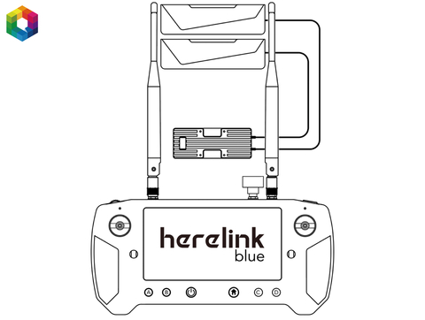 Cubepilot Herelink Blue V1.1 Bundle , HD Video Transmission System , HLB-1001 , UAVs na internet