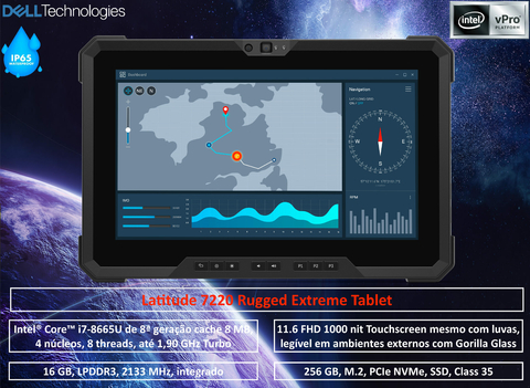 DELL Latitude 7220 Rugged Extreme Tablet i7 , 16GB RAM , 256GB SSD - comprar online