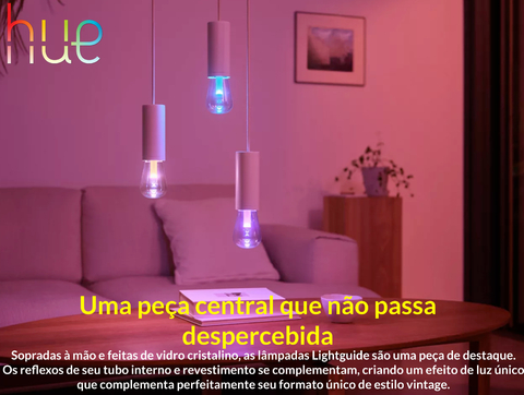 Philips Hue Lightguide ST23 Edison Smart LED Bulb , Bluetooth , WiFi - Loja do Jangão - InterBros