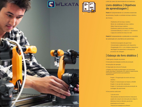 Wlkata Automobile Assembly Line , Mirobot Training Cell , Simulação de Fábrica 4.0 Inteligente & Educação AIoT , +12 anos on internet