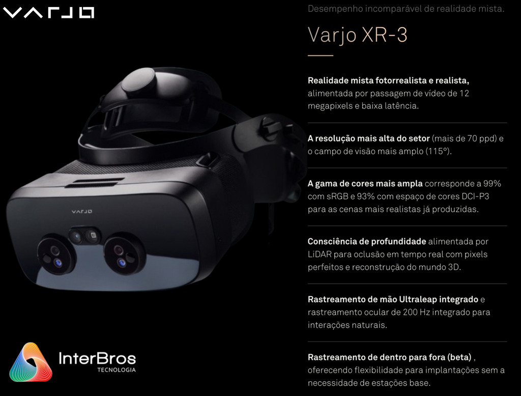 Varjo XR-3 Mixed Reality System VRJH-V0013132 D en internet