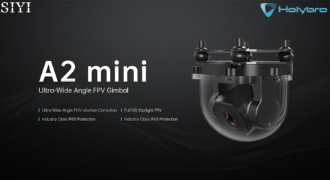 SIYI A2 mini Camera Ultra Wide Angle FPV Gimbal Single Axis Tilt com 160 Graus FOV 1080p Drones Robots & UAVs - Loja do Jangão - InterBros