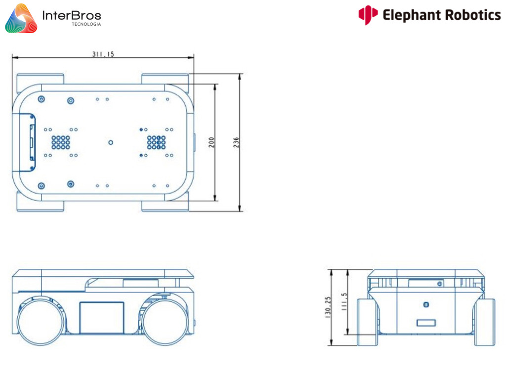 Elephant Robotics MyAGV 2023 , NVIDIA Jetson Nano ou Raspberry Pi , Autonomous Navigation Smart 4-Wheel Drive Vehicle , Educacional , Industrial , +8 anos - buy online