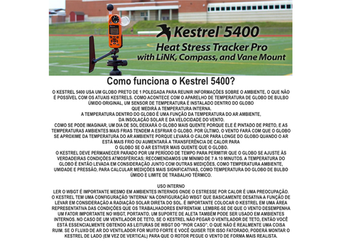 Kestrel Link 5400 WBGT Heat Stress Tracker Pro Bluetooth na internet