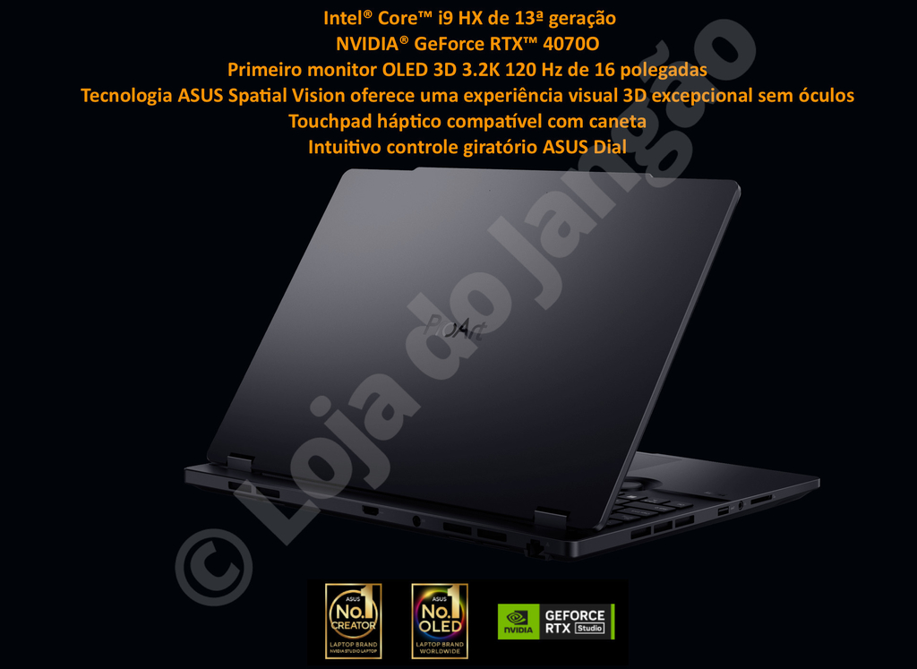ASUS ProArt StudioBook 16 OLED H7604JV-DS96T - 16 - Intel Core i9