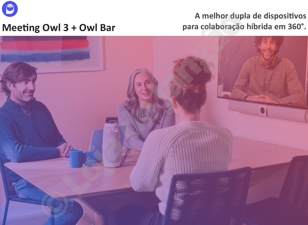 Owl Labs Meeting Owl 3 360° 1080p + OWL BAR 4K Frontal , Sistema Multi-Câmera de Videoconferência Inteligente - buy online
