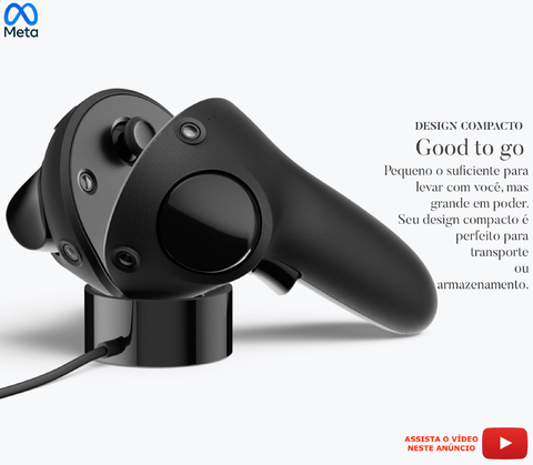 Meta Quest Pro Compact Charging Dock l Dock de Carregamento l VR MR Realidade Mista l Carrega os controllers e o headset l Compatível com Meta Quest, Meta Quest 2 e Meta Quest Pro en internet