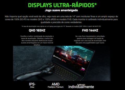 Razer® 14" l Razer® Blade 14 Gaming Laptop, 16GB RAM | 1TB 4.0 SSD , RZ09-0427NEA3-R3U1 - Loja do Jangão - InterBros