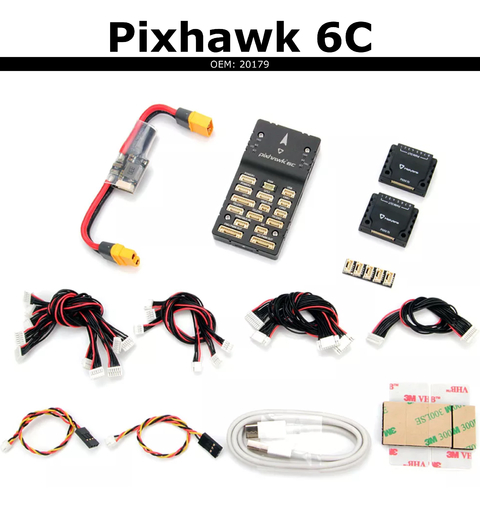 Holybro Pixhawk 6C | Case de Alumínio | Controlador de Voo de Drones | 20179 l 20180 l 20181 l 20182 l Escolha seu Kit