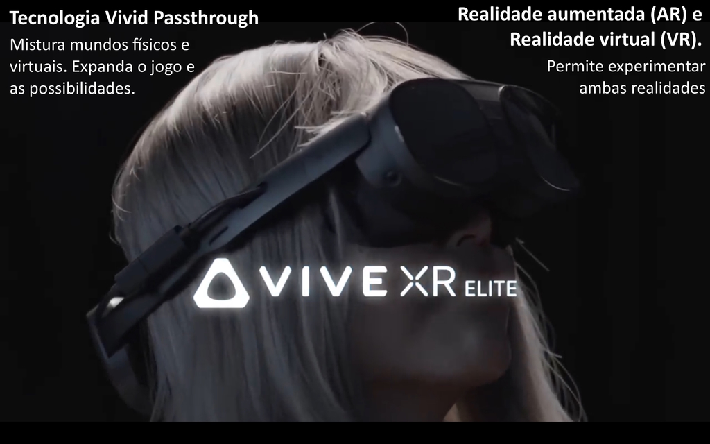 HTC VIVE XR Elite VR System l Headset Standalone , Funciona com ou sem cabos e sem PC , Realidade Aumentada (AR) , Realidade Virtual (VR) 99HATS002-00 na internet