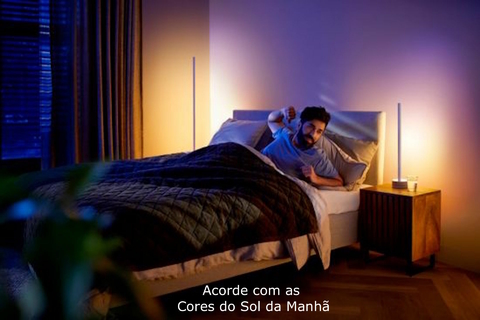 Philips Hue White & Color Ambiance Gradient Signe Oak Wood-Toned Table Lamp 2ª Geração na internet