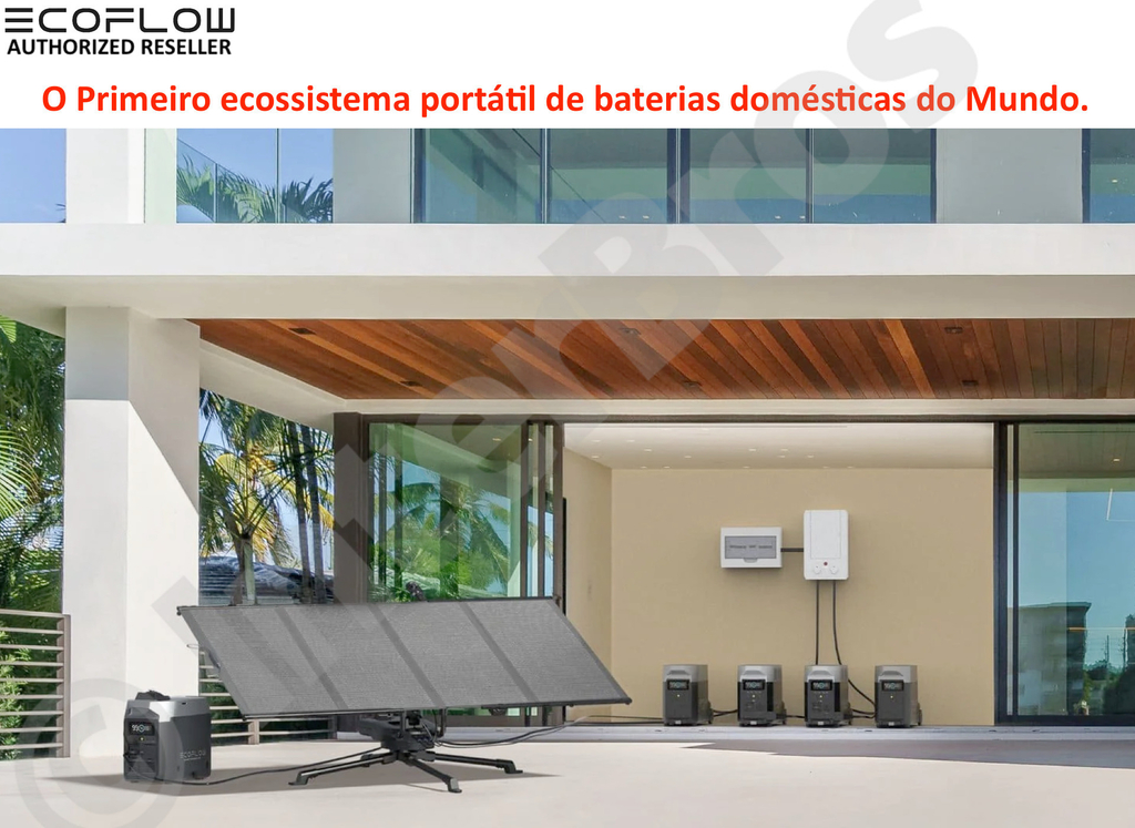 EcoFlow DELTA PRO Portable Power Station, Estação de Energia Portátil Gerador Solar Inteligente Pronta Entrega - Loja do Jangão - InterBros