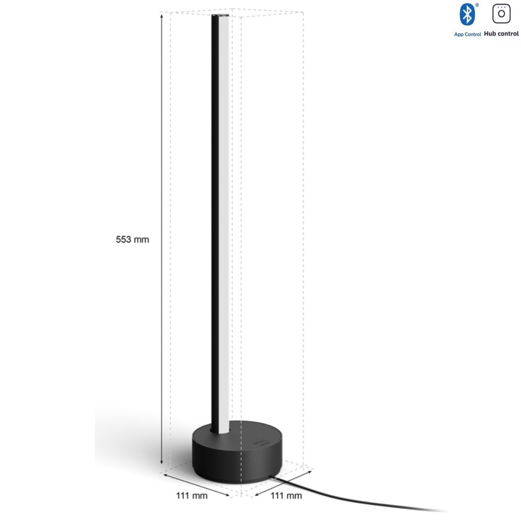 Philips Hue White & Color Ambiance Gradient Signe LED Floor Lamp + LED Table Lamp 2ª Geração