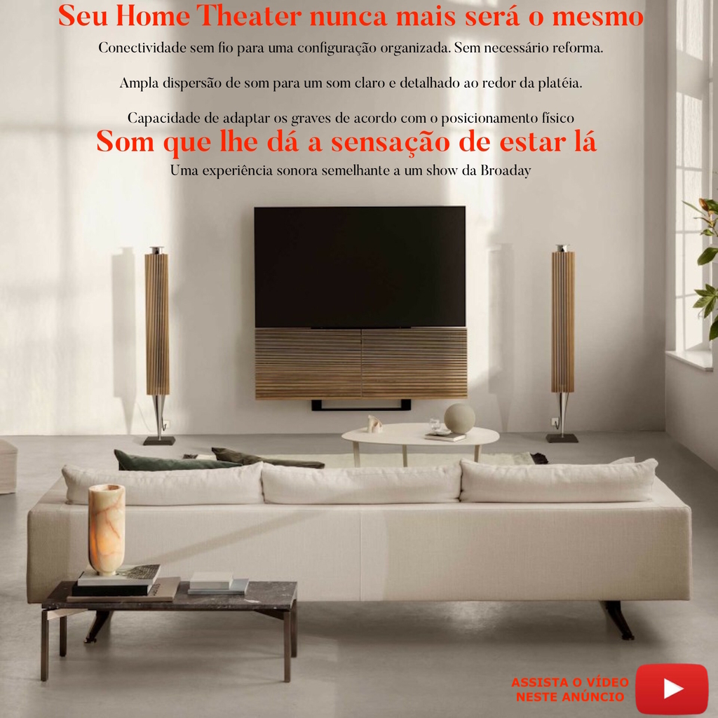 Bang & Olufsen Beolab 18 l Cor Walnut l Iconic Wireless Stereo Speakers for Home Cinema l Pillar of Luxury Sound l Adaptive Bass Linearization​ l Acoustic Lens technology l Aparências Elegantes l 320 Watts l Wi-Fi & Bluetooth l Chromecast & Google Assistant Integrados l Compatível com Apple 2 & Spotify Connect l Recomendado para áreas de 10m² até 40m² on internet