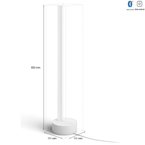 Philips Hue White & Color Ambiance Gradient Signe LED Floor Lamp + LED Table Lamp 2ª Geração - Loja do Jangão - InterBros