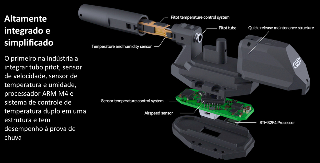 CUAV SKYE Airspeed Sensor l Sensor de velocidade aerodinâmica Drones & UAVs on internet