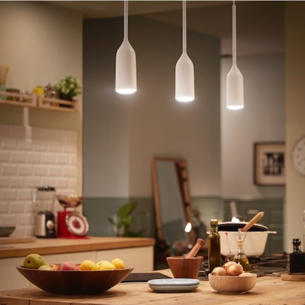 Philips Hue White Ambiance Devote l Smart LED Pendant l Luminária Pendente Inteligente l Copas, Cozinhas e Cabeceira l Compatível com Alexa, Apple Homekit & Google Assistant l Funciona com Bluetooth e/ou com a Hue Bridge na internet