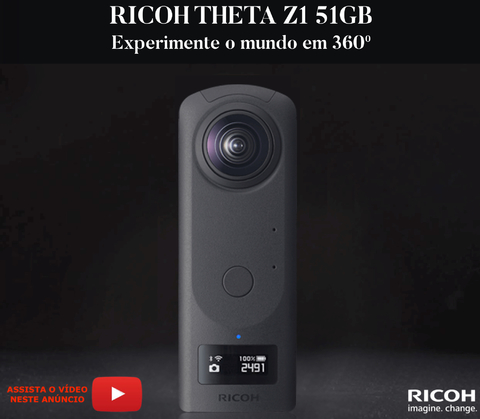 RICOH THETA Z1 51GB Câmera 360° na internet