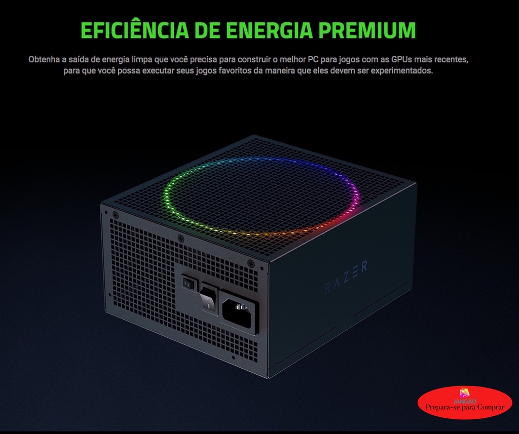 Razer Katana Chroma l Power Supply aRGB ATX Fully Modular l Fonte de alimentação l Ventilador aRGB silencioso e potente l Classificação Platinum Ultraeficiente l Modular por design l Projetada para suportar as CPUs e GPUs mais avançadas l Personalização RGB endereçável e integração de games l Zero RPM Mode l Escolha 850W ou 1.200W en internet