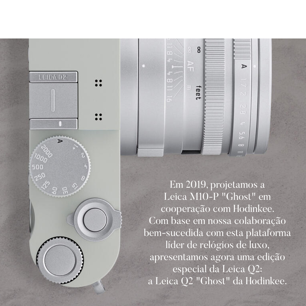 Leica Q2 "Ghost" by Hodinkee Digital Camera l High-end Camera l Summilux 28mm f/1.7 ASPH. Lens l 47.3MP Full-Frame CMOS Sensor l 3.68MP OLED Electronic Viewfinder l Edição limitada de 2.000 unidades en internet