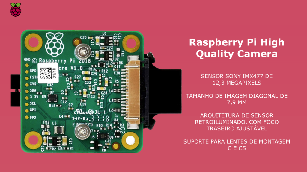 Raspberry Pi High Quality Câmera , Sensor Sony IMX477 de 12,3 megapixels , + 10 Lentes 10°- 200° en internet