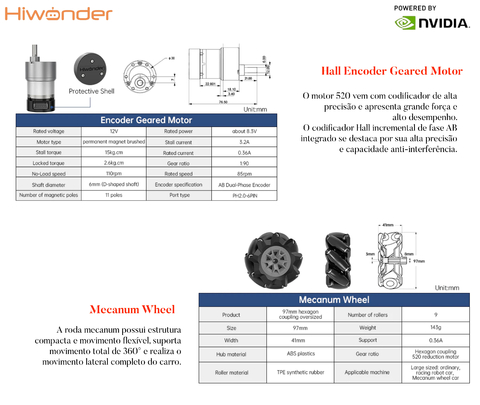 HIWONDER JetRover ROS Robot Car Developer Kit with Vision Robotic Arm Powered by NVIDIA Jetson Nano Support SLAM Mapping/ Navigation/ Python - buy online