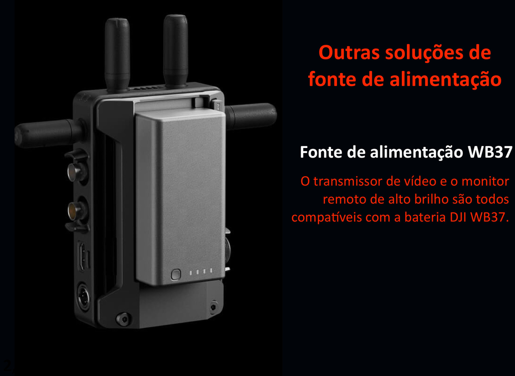 Imagem do DJI Wireless Video Transmitter + 2 Baterias WB37 + Charging Hub + High-Gain Antennas CP.RN.00000180.01