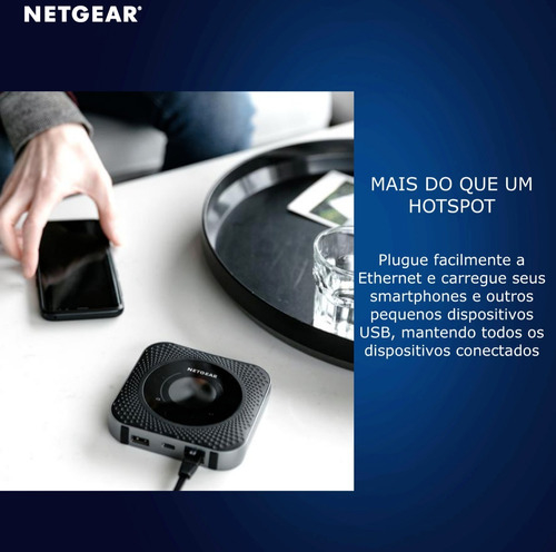 Image of Netgear Nighthawk M1 MR1100 Gigabit Roteador Hotspot Móvel , Desbloqueado para todas as Operadoras , Conecta até 20 Dispositivos