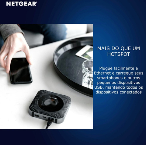 Imagem do Netgear Nighthawk M1 MR1100 Gigabit Roteador Hotspot Móvel , Desbloqueado para todas as Operadoras , Conecta até 20 Dispositivos