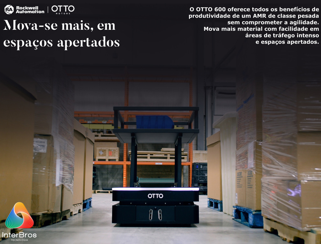 Otto Motors OTTO 600 by Rockwell Automation , AMR Autonomous Mobile Robot , até 600 Kgs na internet