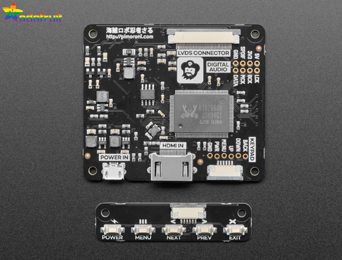 AdaFruit Pimoroni Display 10" IPS LCD Screen HDMI Kit 1024x768 4337 - Loja do Jangão - InterBros