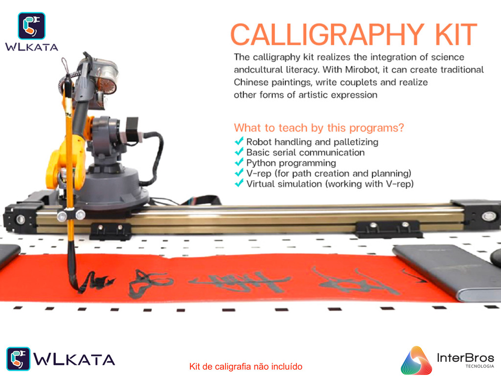 Wlkata Sliding Rail Set for Wlkata Mirobot , Simulação de Fábrica 4.0 Inteligente & Educação AIoT , +5 anos