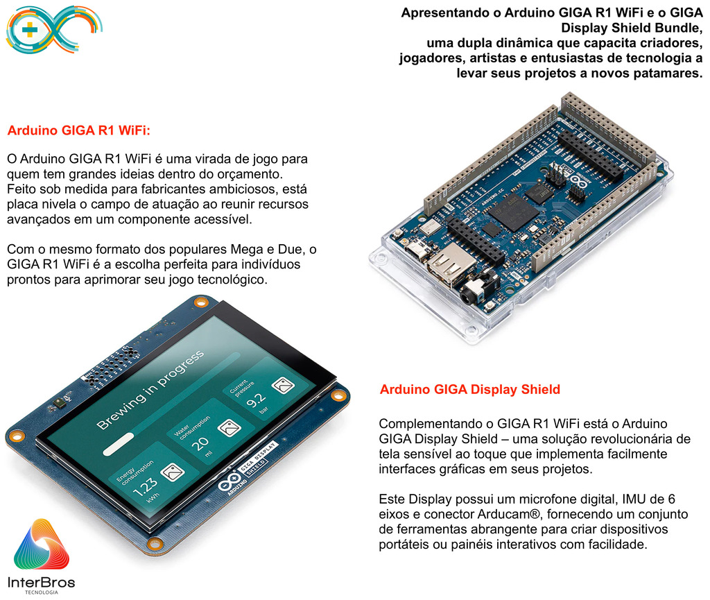 Arduino GIGA Display Bundle - comprar online