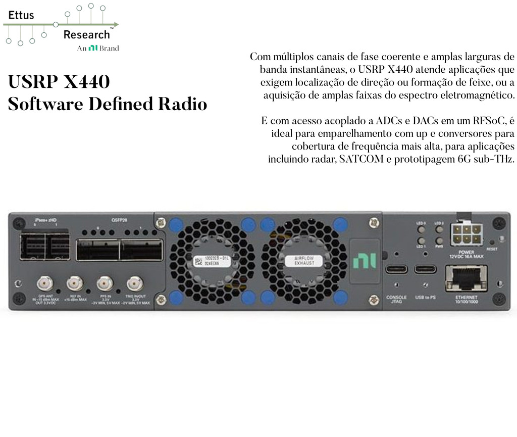 ETTUS RESEARCH USRP X440 Software Defined Radio - Loja do Jangão - InterBros