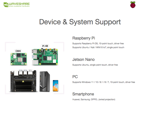 WaveShare Display 13.3" 2K AMOLED Touch, 2560×1440, HDMI/Type-C Display Interface, Optical Bonding Toughened Glass Panel, Metal Case , Raspverry Pi , Jetson Nano , Jetson NX - Loja do Jangão - InterBros