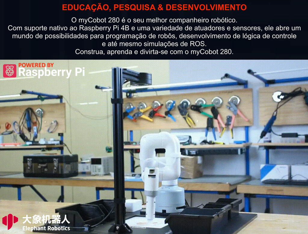 Elephant Robotics MyCobot 280 Raspberry Pi 2023 - 6 DOF , Collaborative Robotic Arm ( Raspberry Pi Version) , Educacional , Industrial , +8 anos - tienda online