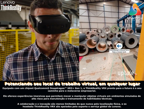 Lenovo ThinkReality VRX All-in-one headset Virtual Reality / Mixed Reality 12DE0003US - Loja do Jangão - InterBros