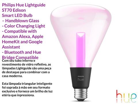 Philips Hue Lightguide TR125 Triangle Smart LED Bulb , Bluetooth , WiFi - loja online