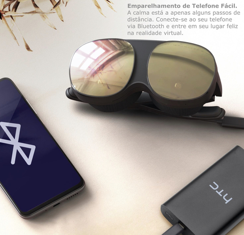 Imagem do HTC VIVE FLOW | + 2x Power Bank (21W) | Compacto e Leve A Serenidade Acontece | Os óculos VR Imersivos Feitos para o Bem-Estar e a Produtividade Consciente
