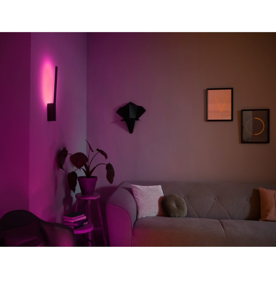 Philips Hue White and Color Ambiance Bluetooth Liane | Luminária Funcional de Parede | 16 Milhões de Cores | Compatível com a Alexa, Google Assistant, Apple HomeKit e Samsung SmartThings | Substituia suas luminárias antigas com a tecnologia LED inteligente