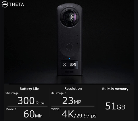 RICOH THETA Z1 51GB Câmera 360° - loja online